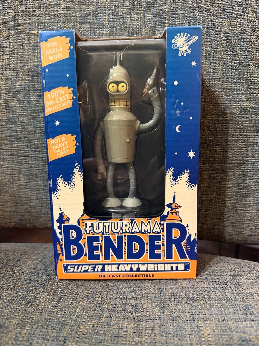 Rare- Futurama Bender Die-Cast Figure Super Heavy Weight